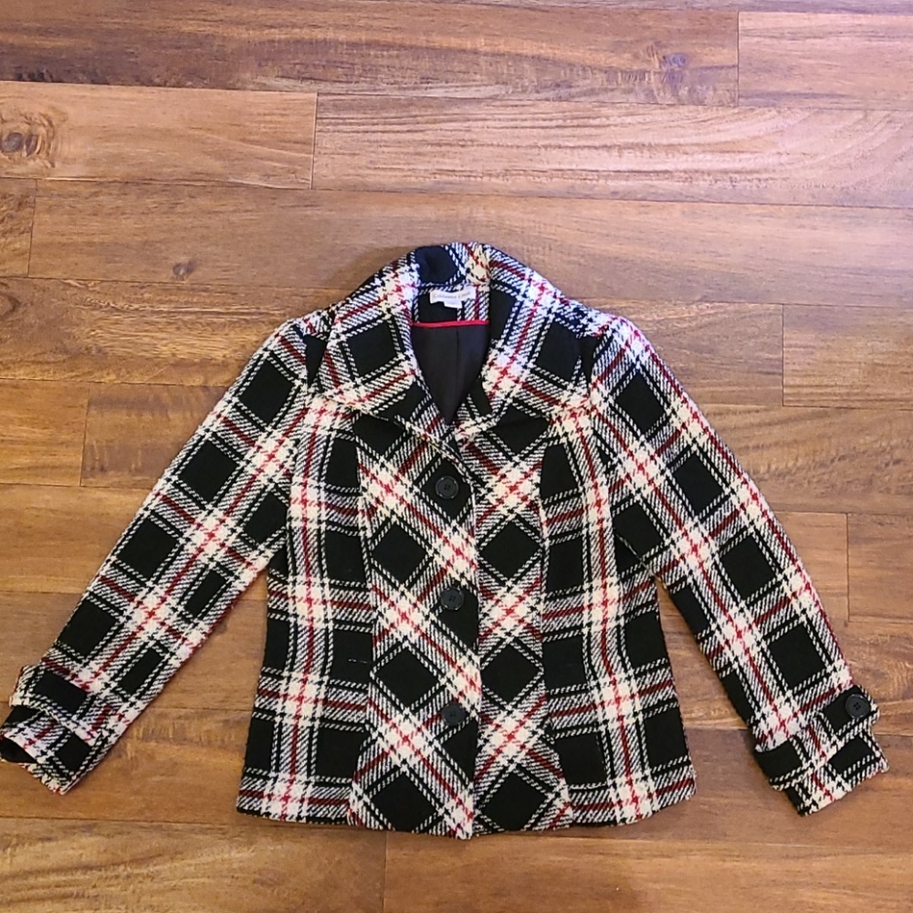 Coldwater Creek plaid jacket  - size 8